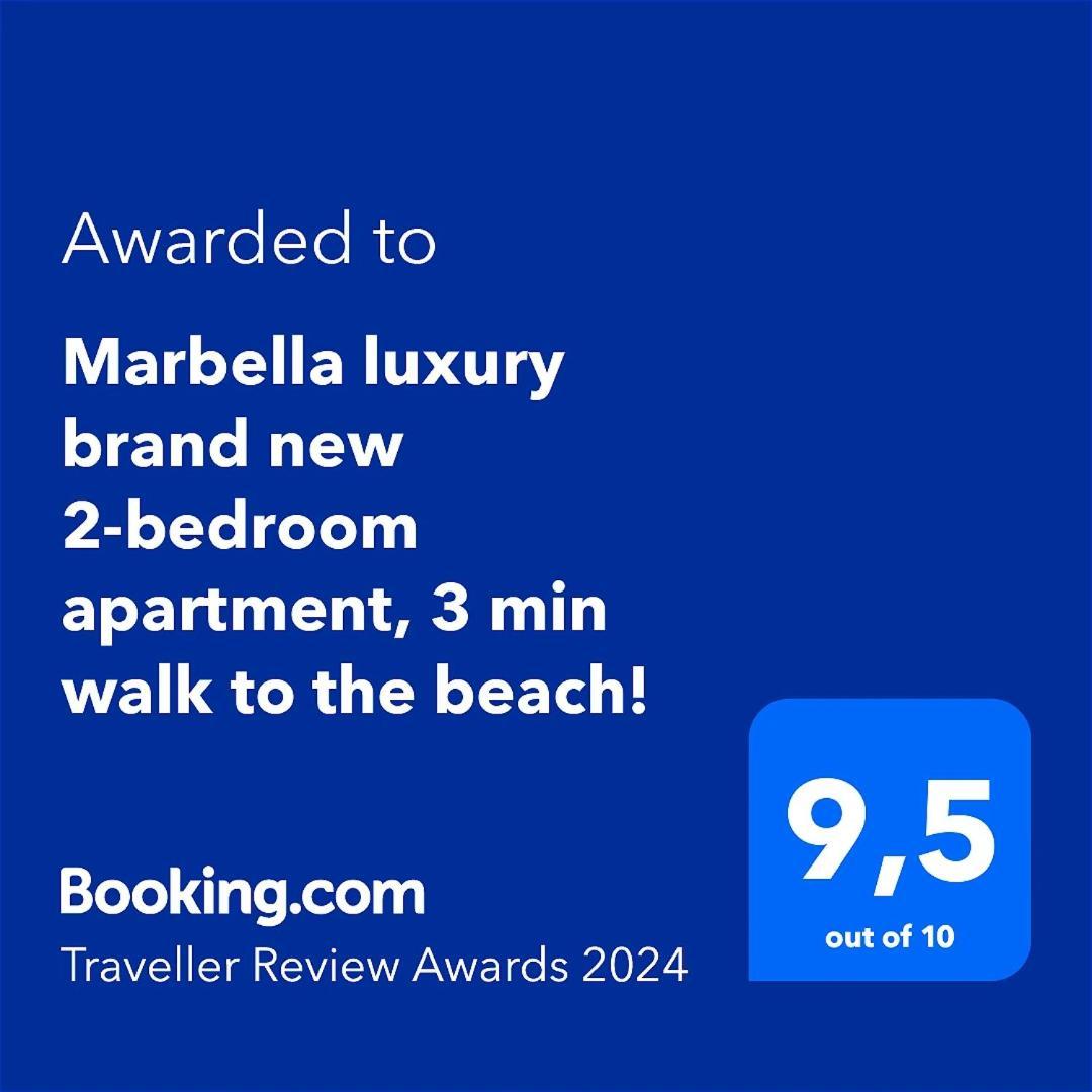Marbella Luxury Brand New 2-Bedroom Apartment, 3 Min Walk To The Beach! Bagian luar foto